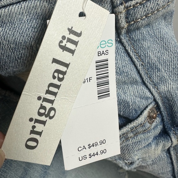 Maurices Denim 21” straight distressed cropped Original fit Mid Rise size 12 - Picture 4 of 10